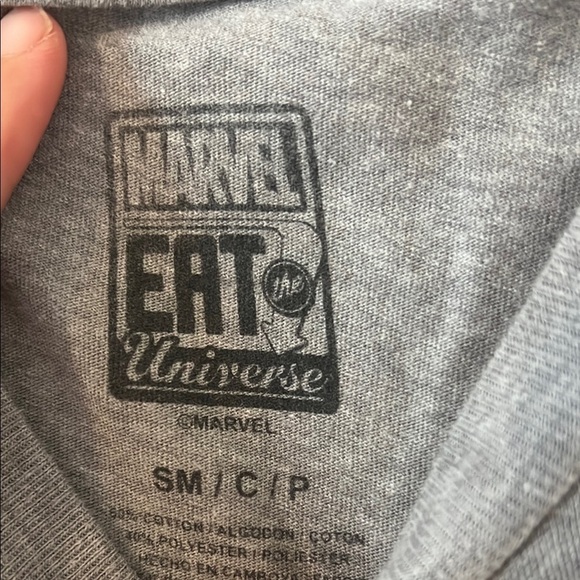 Gray Graphic T-Shirt Eat Universe Small - Picture 2 of 3